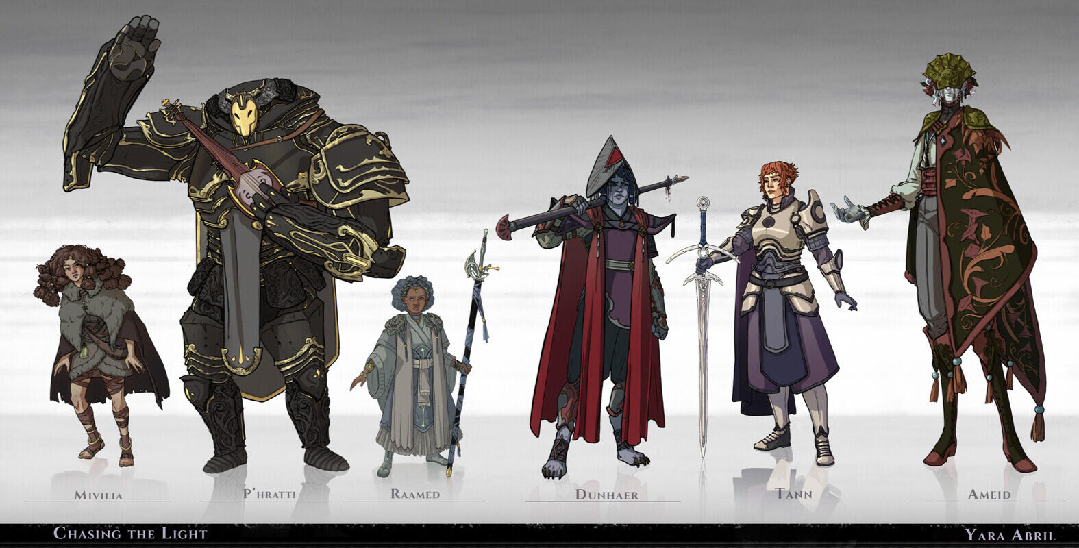 Chasing the Light - All characters