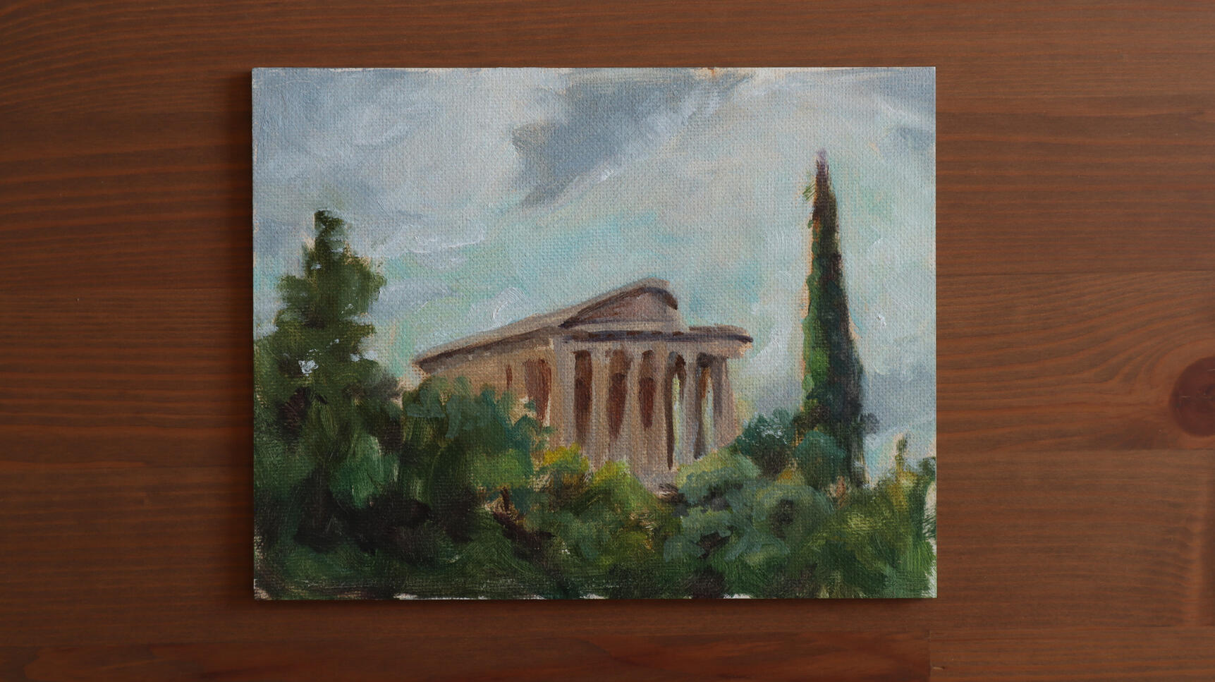Plein Air - Athens - Oils on board
